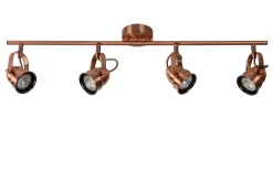 CIGAL - Plafondspot - LED - GU10 - 4x5W 2700K - Koper*Lucide Best
