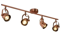 CIGAL - Plafondspot - LED - GU10 - 4x5W 2700K - Koper*Lucide Best