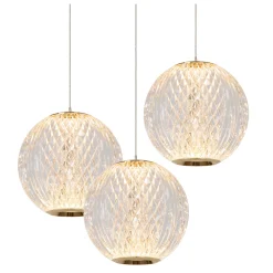 CINTRA - Hanglamp - Ø 25 cm - LED Dimb. - 3x4,7W 2700K - Transparant*Lucide Store