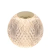 CINTRA - Oplaadbare Tafellamp - Accu/Batterij - Ø 11 cm - LED 3 StepDim - 1x2W 2700K - Transparant*Lucide Hot
