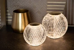 CINTRA - Oplaadbare Tafellamp - Accu/Batterij - Ø 11 cm - LED 3 StepDim - 1x2W 2700K - Transparant*Lucide Hot