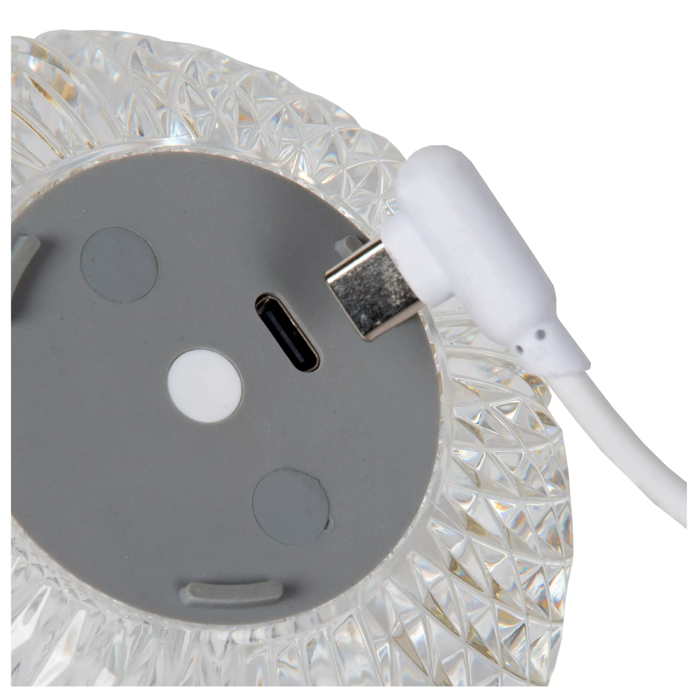 CINTRA - Oplaadbare Tafellamp - Accu/Batterij - Ø 11 cm - LED 3 StepDim - 1x2W 2700K - Transparant*Lucide Hot