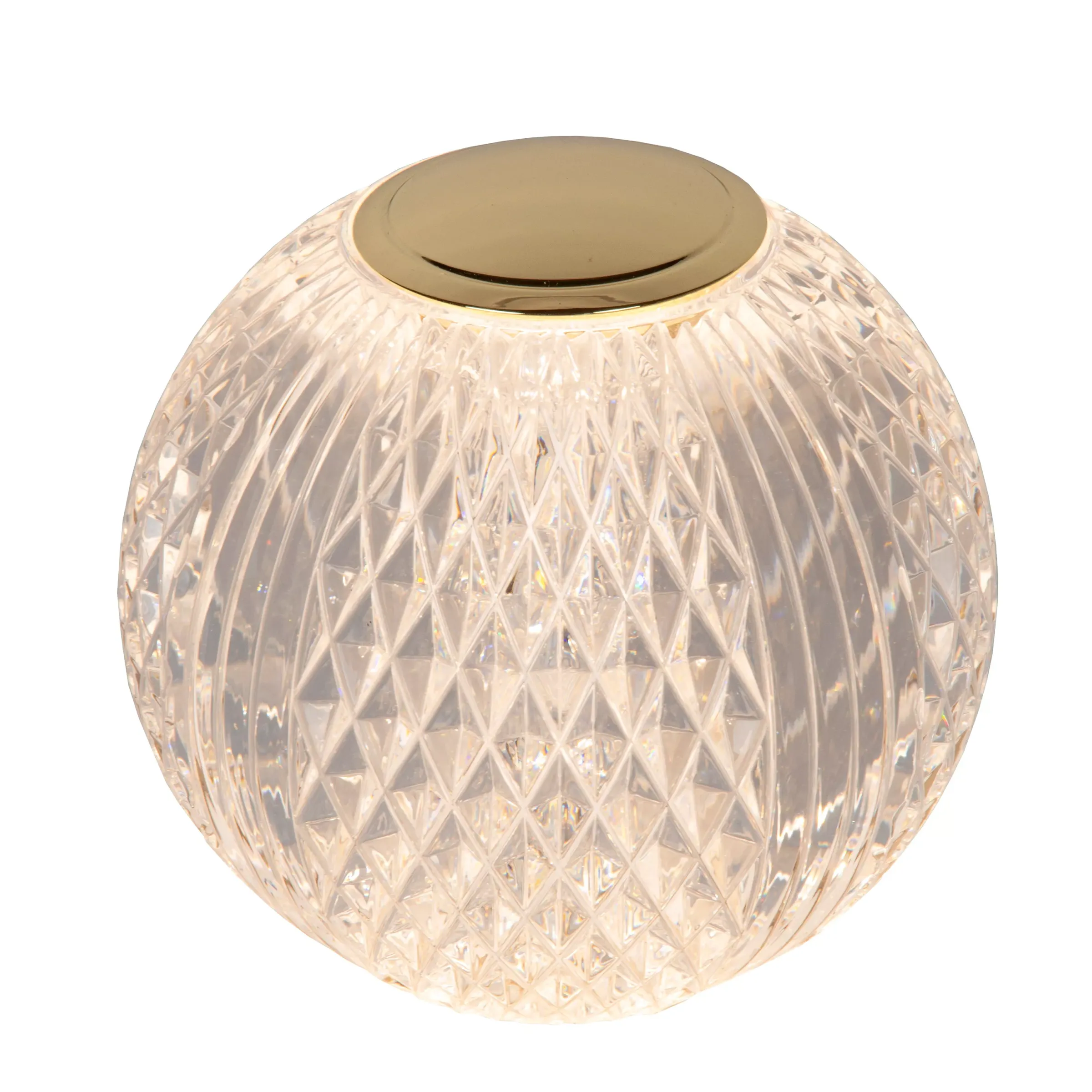 CINTRA - Oplaadbare Tafellamp - Accu/Batterij - Ø 9 cm - LED 3 StepDim - 1x1,5W 3000K - Transparant*Lucide Outlet