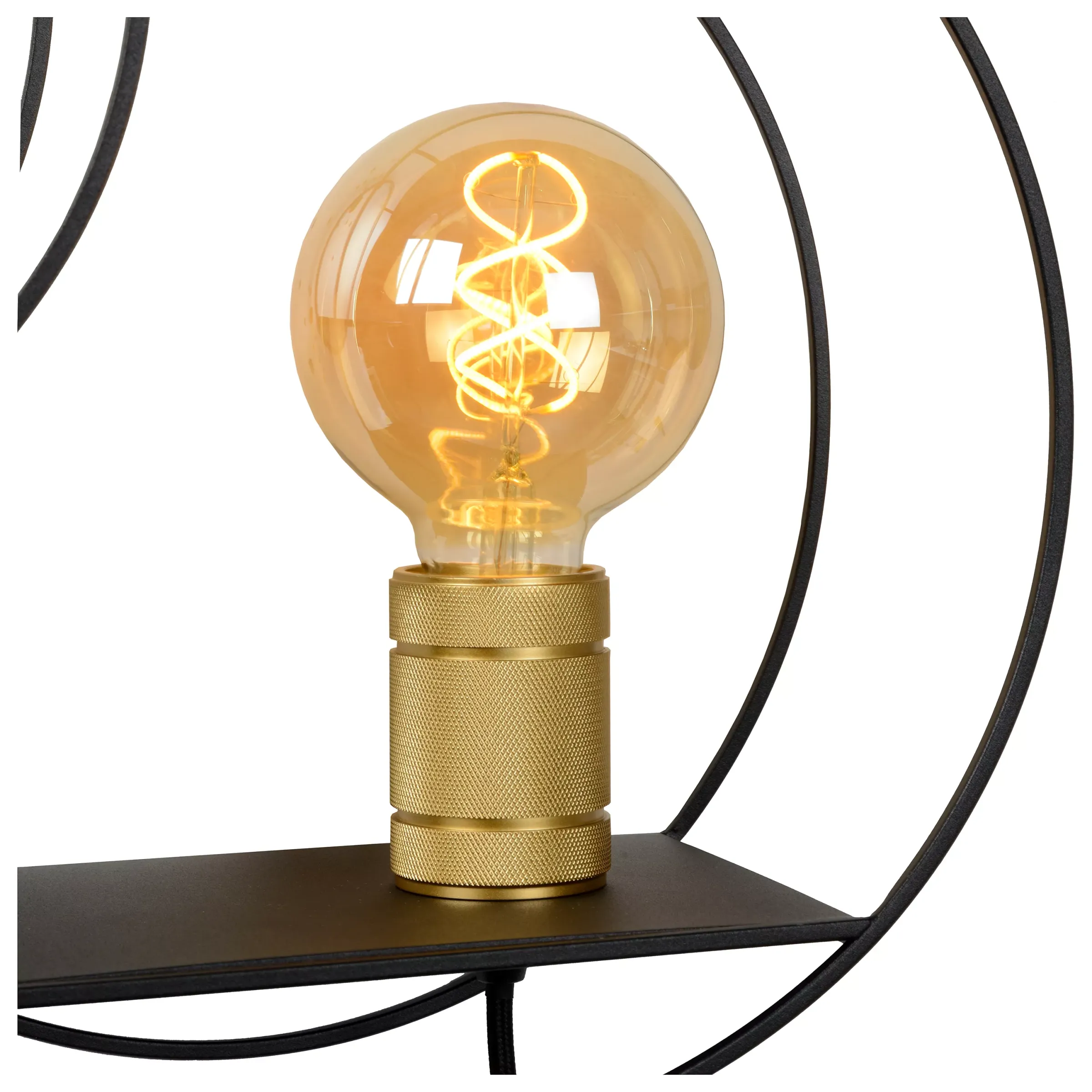 CIRCLE - Wandlamp - 1xE27 - Zwart*Lucide Cheap