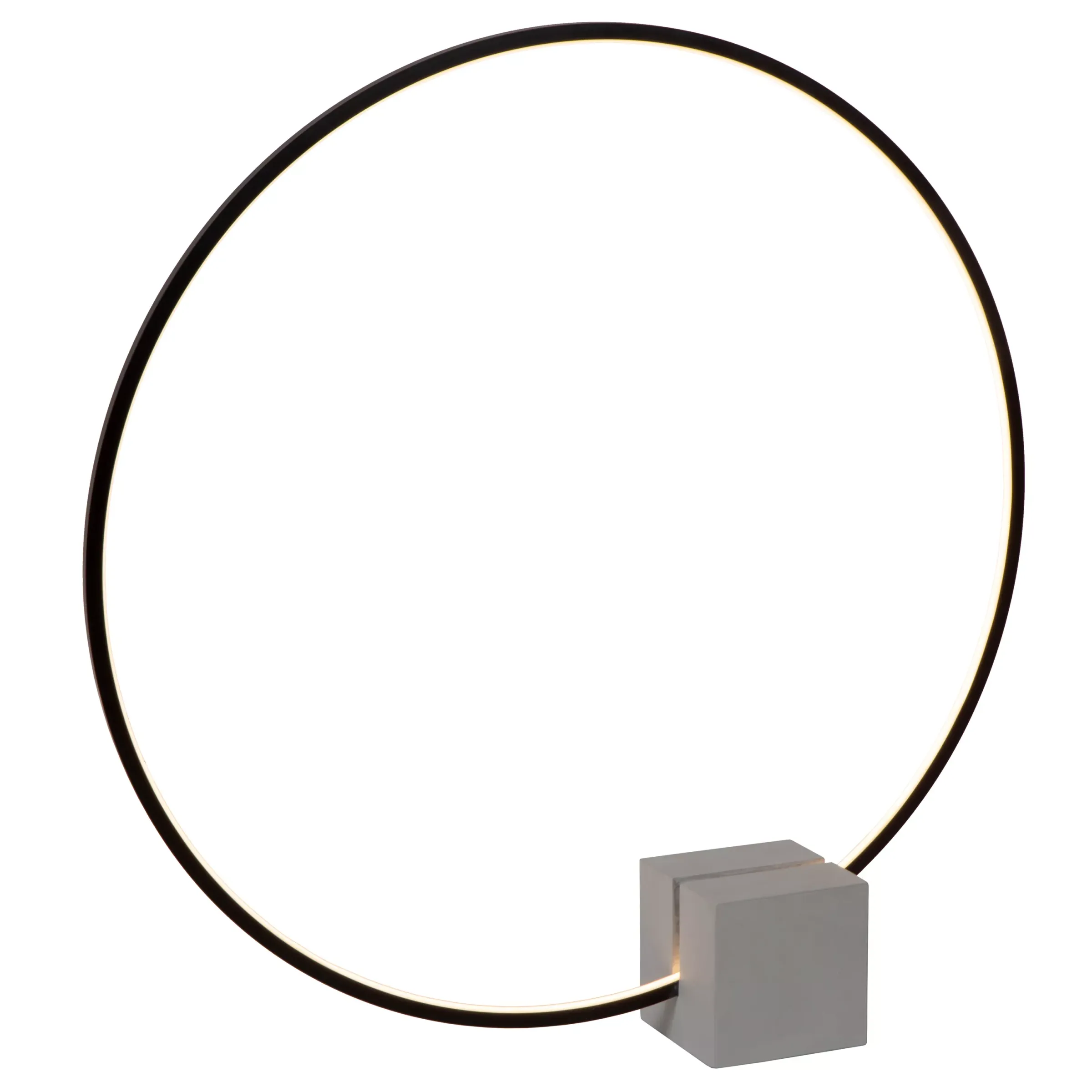 CIRKELIS - Tafellamp - Ø 83 cm - LED Dimb. - 1x24W 3000K - Zwart*Lucide Cheap