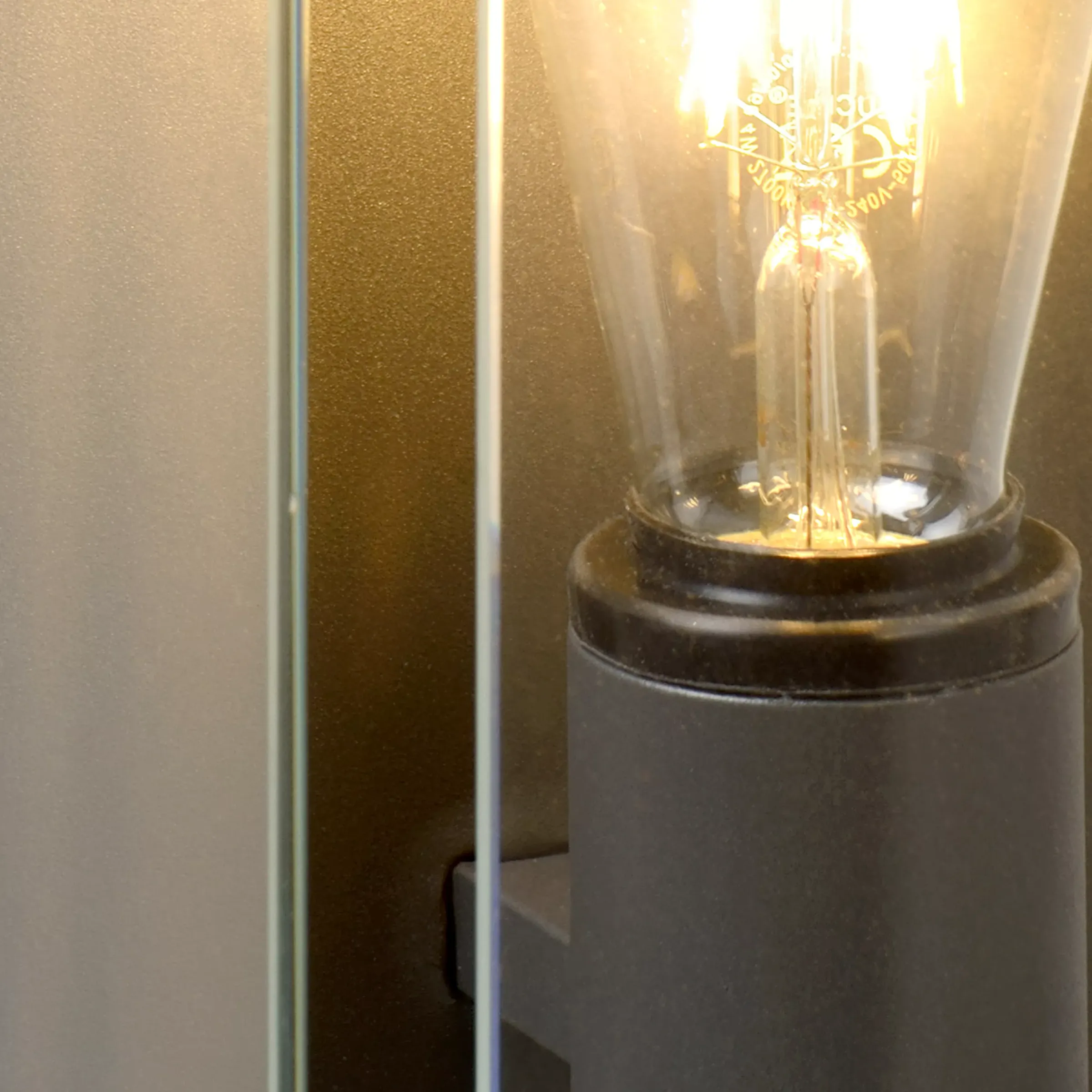 CLAIRE - Wandlamp Binnen/Buiten - 1xE27 - IP54 - Antraciet*Lucide Online