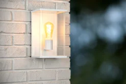 CLAIRE - Wandlamp Binnen/Buiten - 1xE27 - IP54 - Wit*Lucide Discount