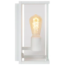CLAIRE - Wandlamp Binnen/Buiten - 1xE27 - IP54 - Beweging & dag/nacht sensor - Wit*Lucide Clearance