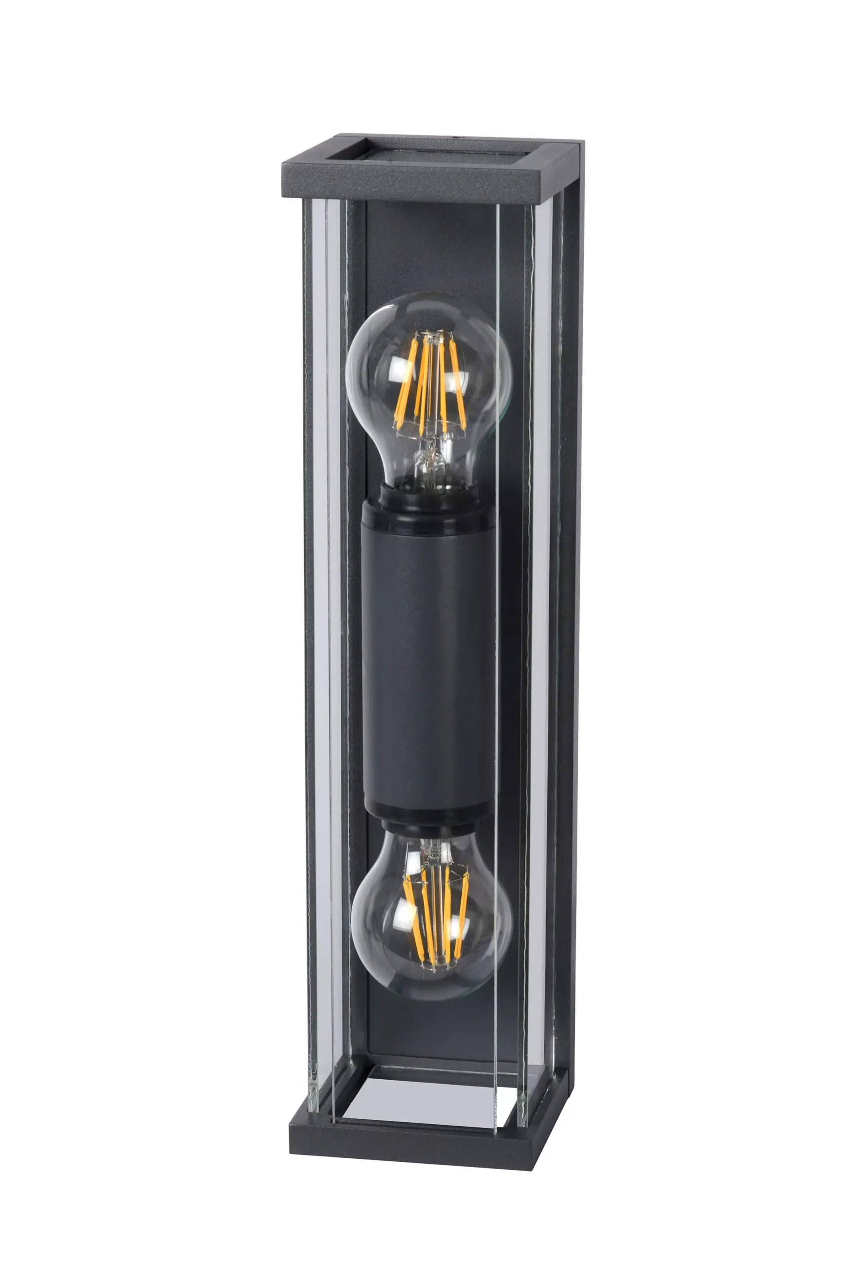 CLAIRE - Wandlamp Binnen/Buiten - 2xE27 - IP54 - Antraciet*Lucide Discount