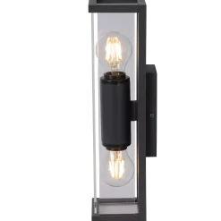 CLAIRE - Wandlamp Binnen/Buiten - 2xE27 - IP54 - Antraciet*Lucide Discount