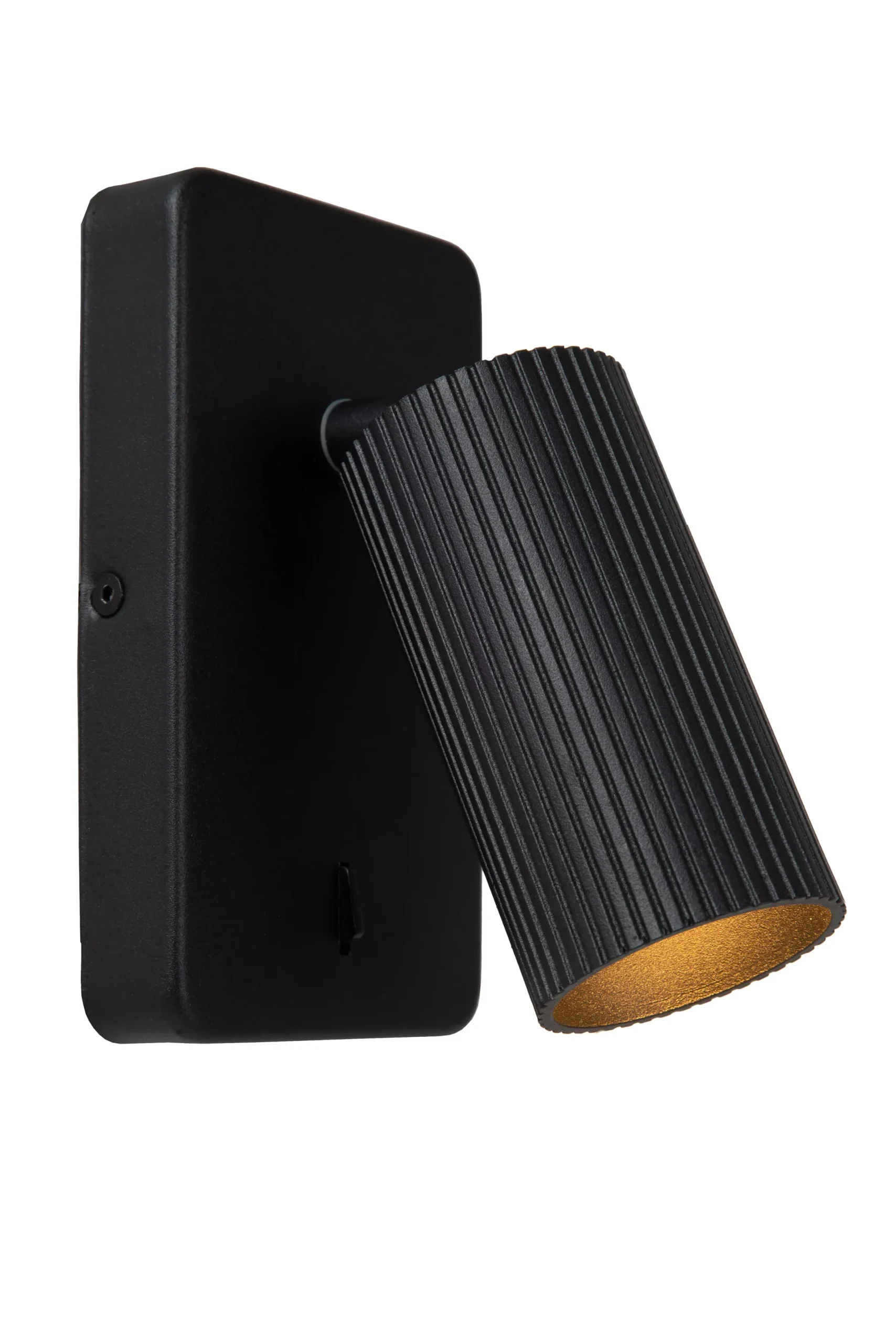 CLUBS - Bedlamp / Wandlamp - 1xGU10 - Zwart*Lucide Cheap