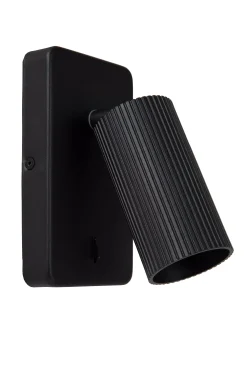 CLUBS - Bedlamp / Wandlamp - 1xGU10 - Zwart*Lucide Cheap