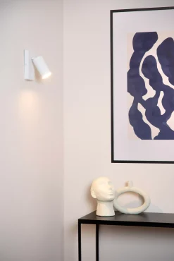 CLUBS - Bedlamp / Wandlamp - 1xGU10 - Wit*Lucide Sale