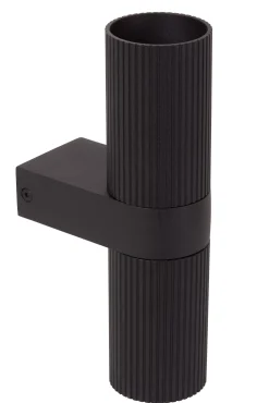 CLUBS - Wandspot / Wandlamp - 2xGU10 - Zwart*Lucide Online