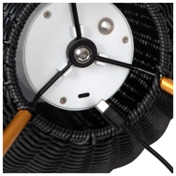 COLIN IP44 - Oplaadbare Tafellamp Binnen/Buiten - Accu/Batterij - LED 3 StepDim - 1x3W 3000K - IP44 - Zwart*Lucide Online