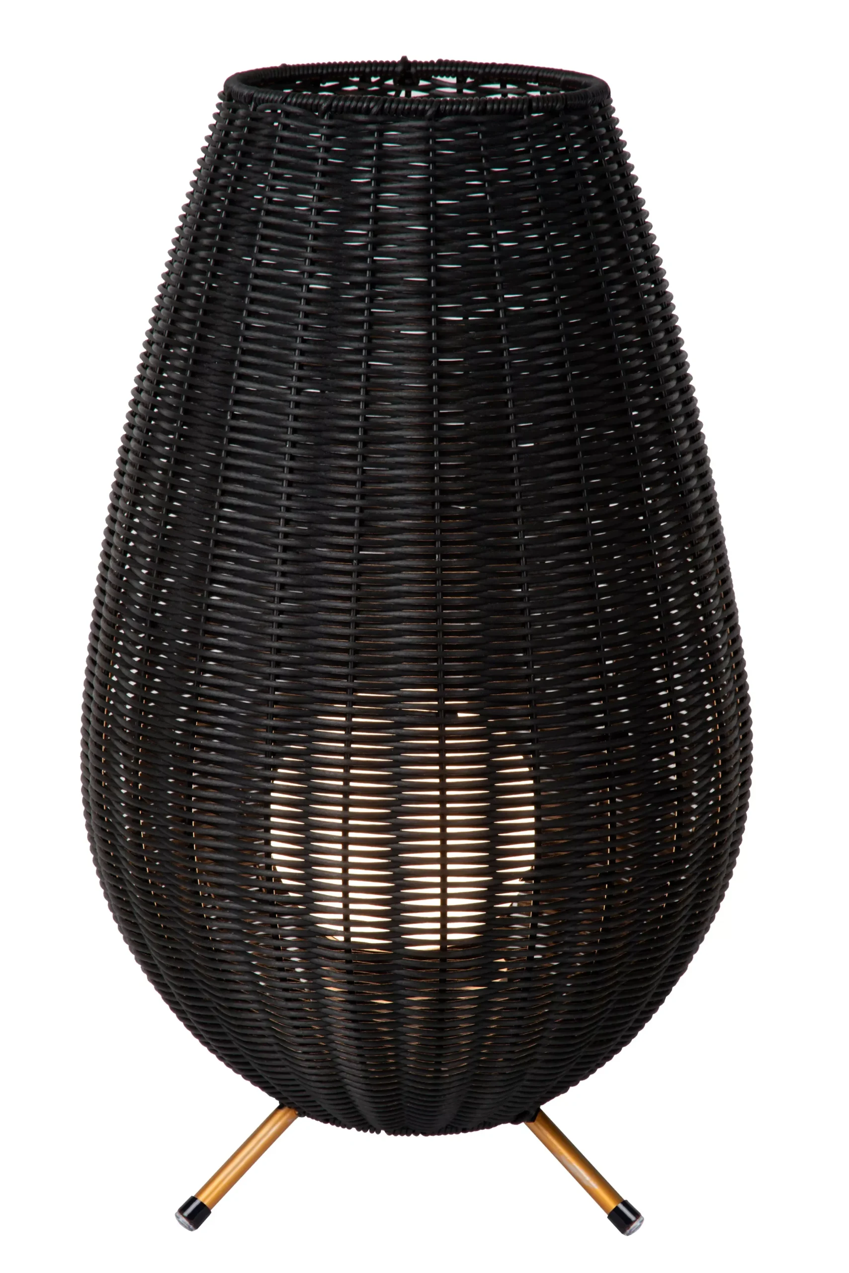 COLIN IP44 - Oplaadbare Tafellamp Binnen/Buiten - Accu/Batterij - LED 3 StepDim - 1x3W 3000K - IP44 - Zwart*Lucide Fashion