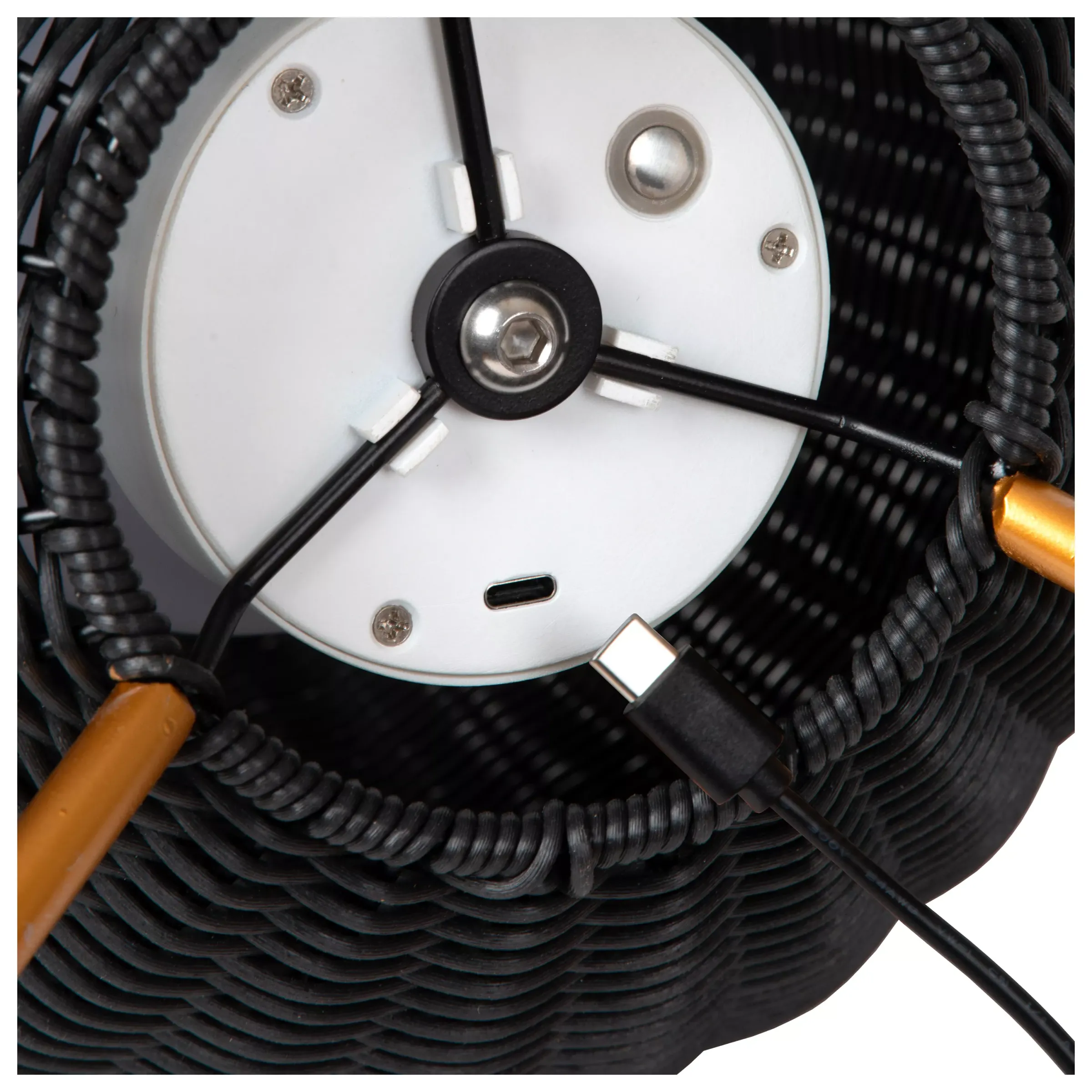 COLIN IP44 - Oplaadbare Tafellamp Binnen/Buiten - Accu/Batterij - LED 3 StepDim - 1x3W 3000K - IP44 - Zwart*Lucide Fashion