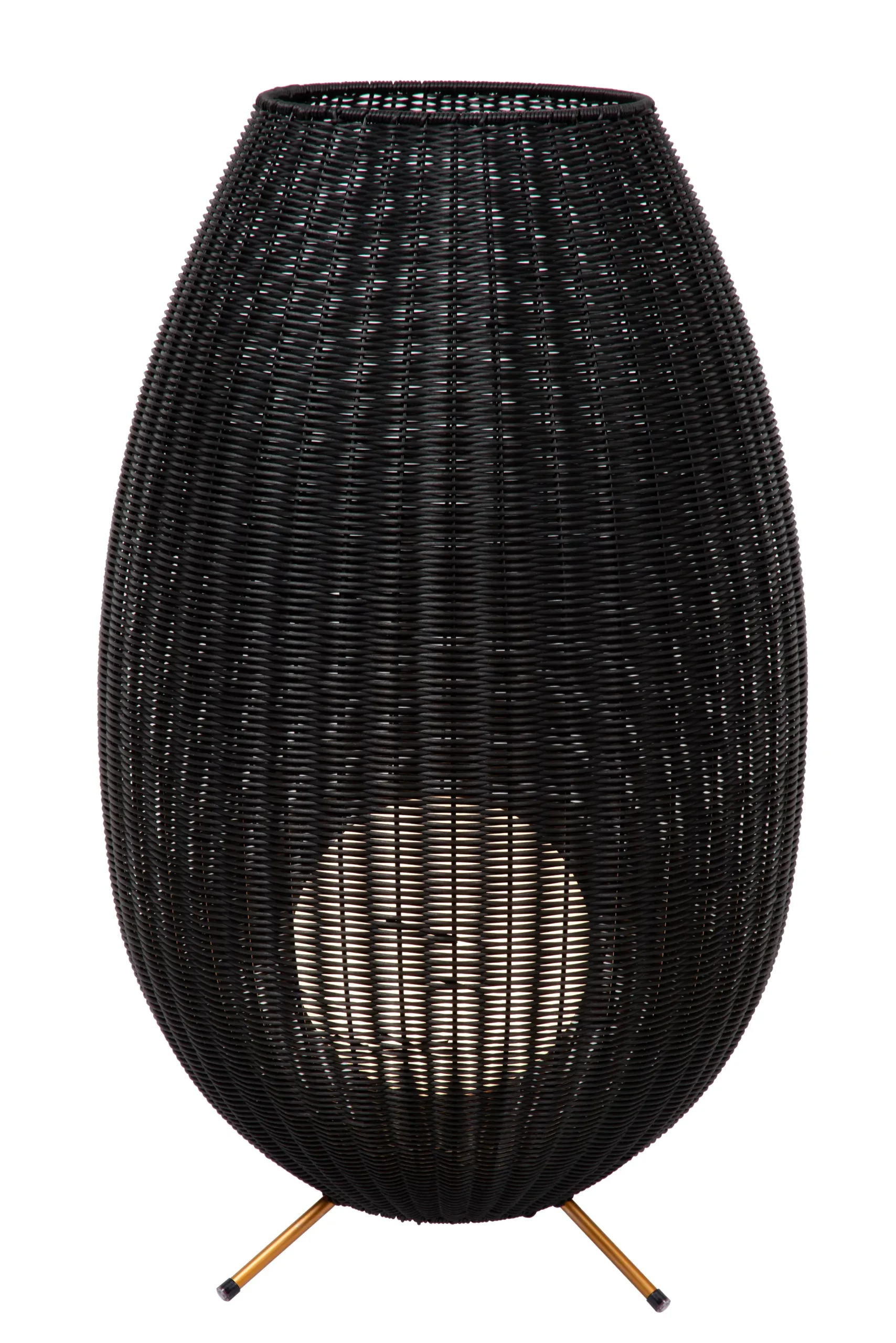 COLIN IP44 - Oplaadbare Vloerlamp Binnen/Buiten - Accu/Batterij - LED 3 StepDim - 1x3W 3000K - IP44 - Zwart*Lucide Outlet