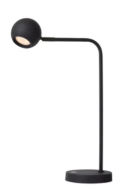 COMET - Oplaadbare Tafellamp - Accu/Batterij - LED 3 StepDim - 1x3W 2700K - Zwart*Lucide Cheap