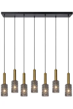 CORALIE - Hanglamp - 7xE27 - Mat Goud / Messing*Lucide Discount
