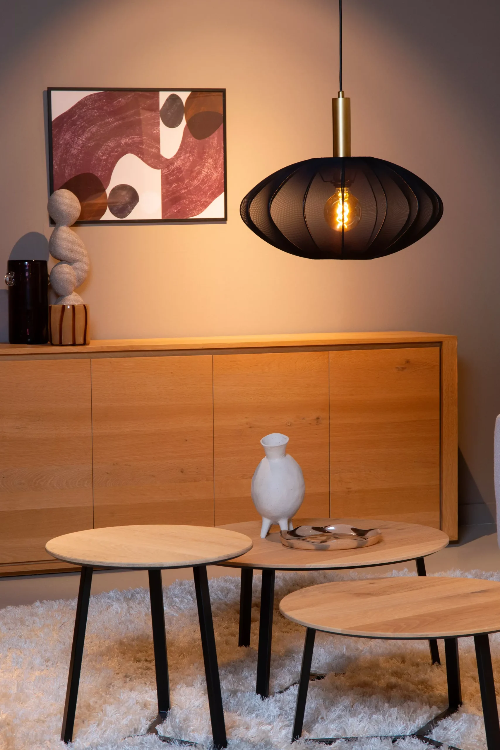 CORINA - Hanglamp - Ø 50 cm - 1xE27 - Zwart*Lucide Flash Sale