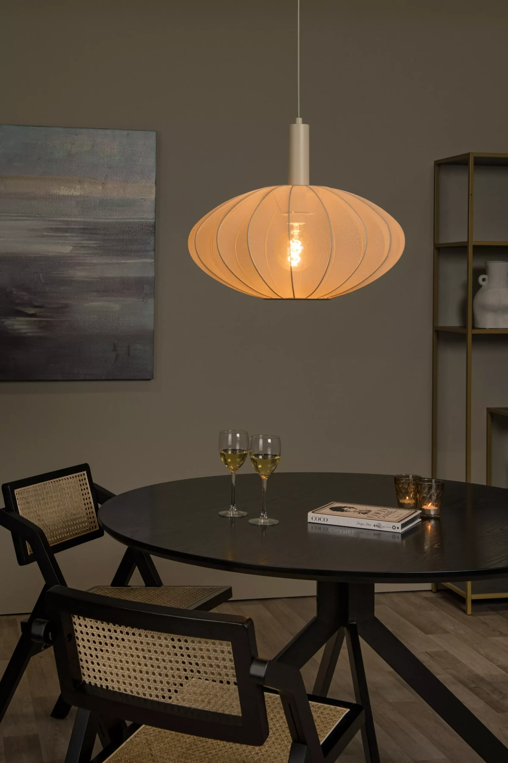 CORINA - Hanglamp - Ø 50 cm - 1xE27 - Beige*Lucide Cheap