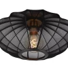 CORINA - Plafonnière - Ø 40 cm - 1xE27 - Zwart*Lucide Store