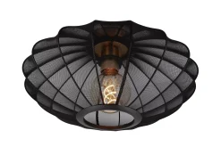 CORINA - Plafonnière - Ø 40 cm - 1xE27 - Zwart*Lucide Store