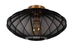 CORINA - Plafonnière - Ø 40 cm - 1xE27 - Zwart*Lucide Store