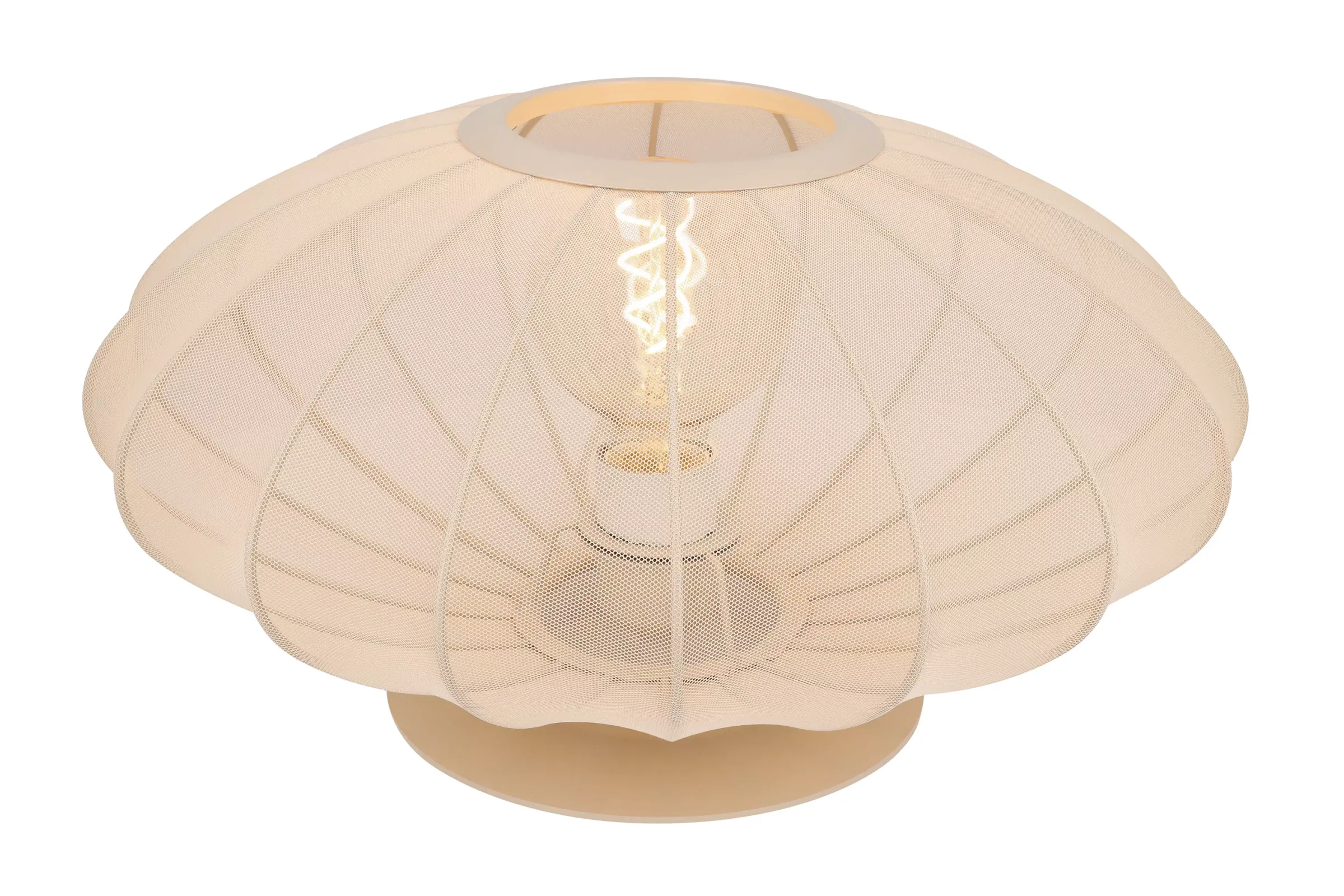 CORINA - Tafellamp - Ø 40 cm - 1xE27 - Beige*Lucide Shop