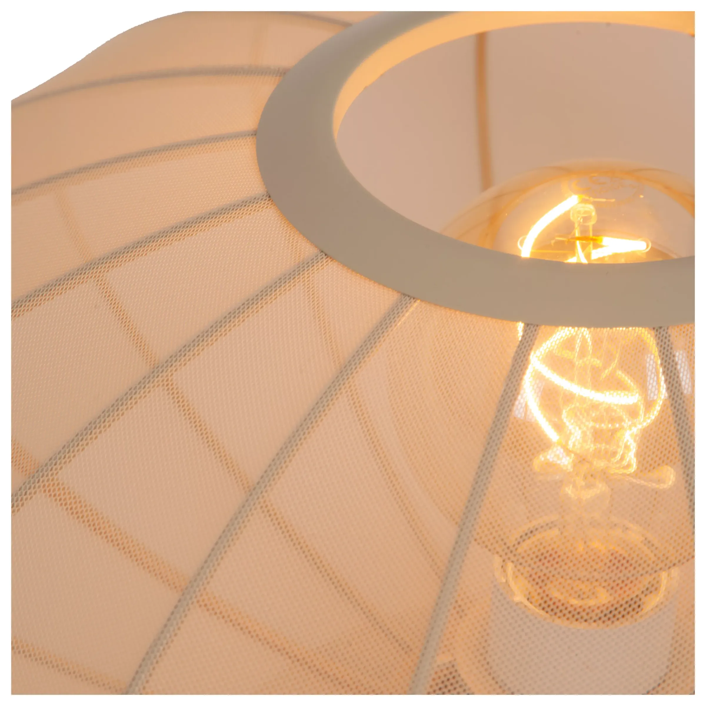 CORINA - Tafellamp - Ø 40 cm - 1xE27 - Beige*Lucide Shop