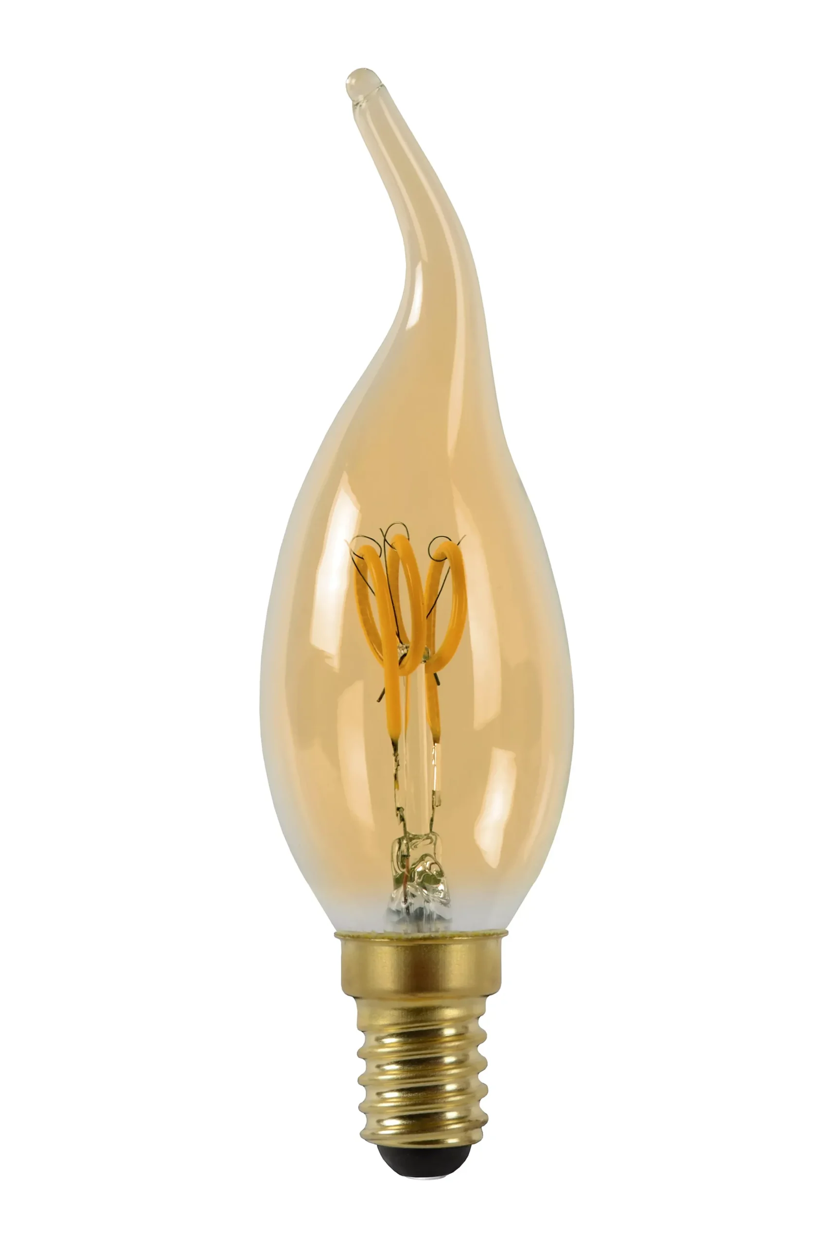 CT35 - Filament lamp - Ø 3,5 cm - LED Dimb. - E14 - 1x3W 2200K - Amber*Lucide Shop