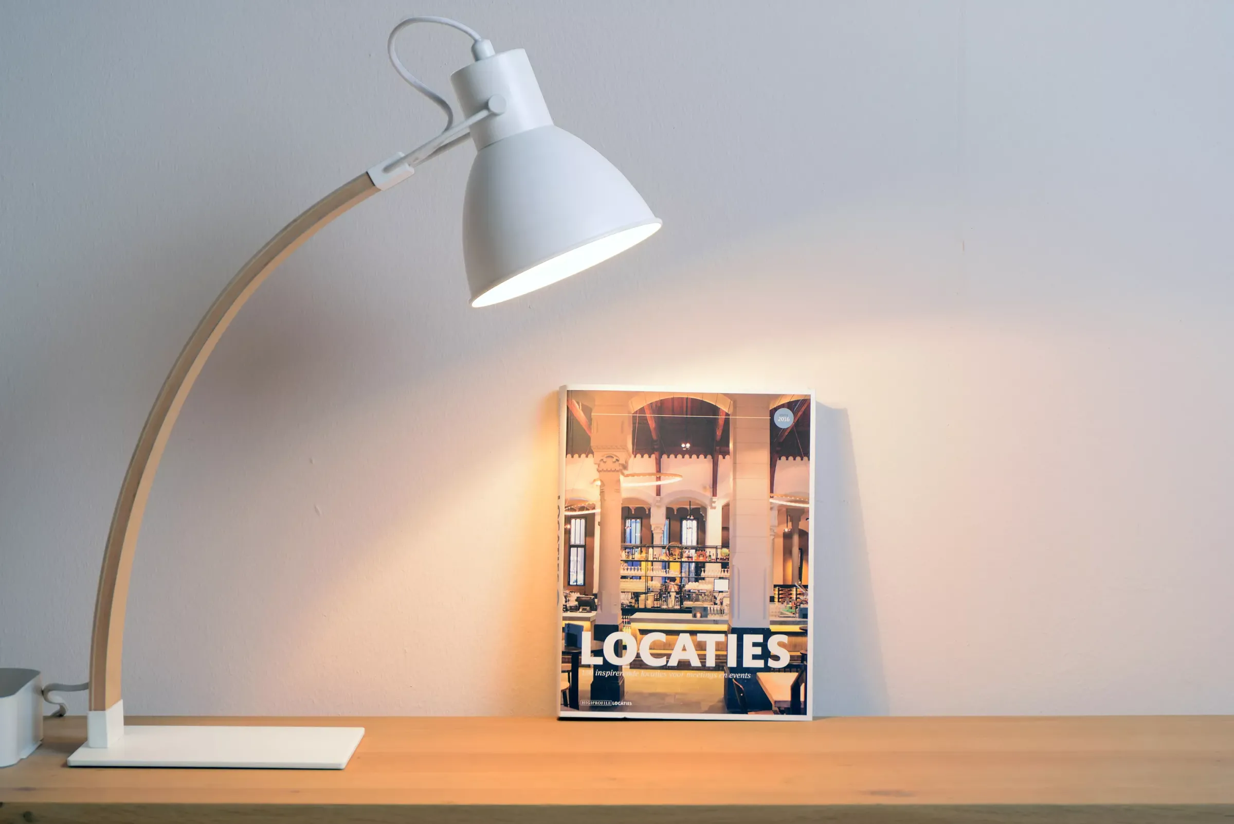 CURF - Bureaulamp - 1xE27 - Wit*Lucide Discount