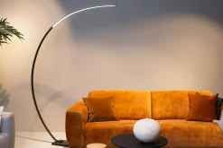 CURVE - Booglamp - LED Dimb. - 1x15W 2700K - Zwart*Lucide Outlet