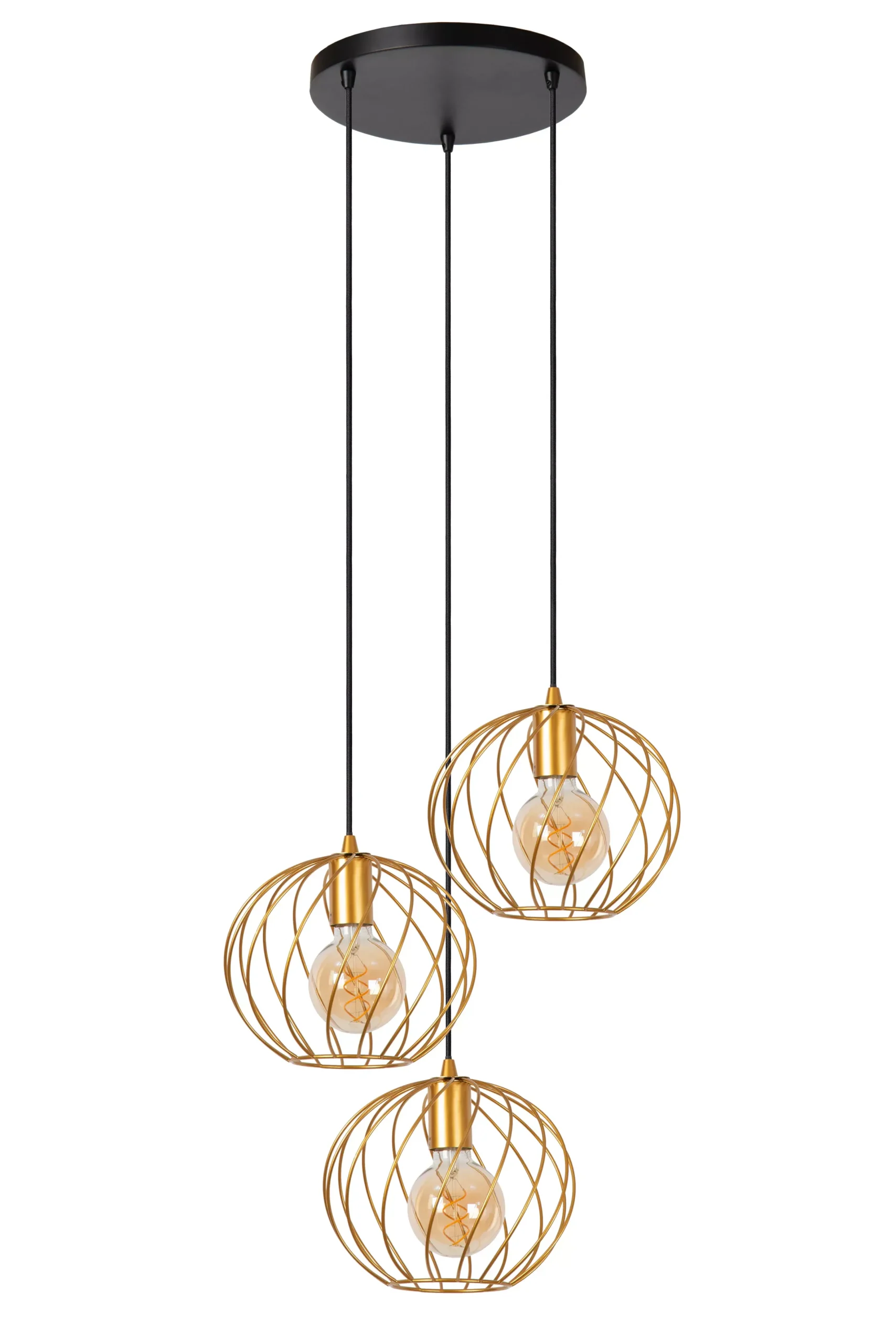 DANZA - Hanglamp - Ø 50 cm - 3xE27 - Mat Goud / Messing*Lucide Cheap