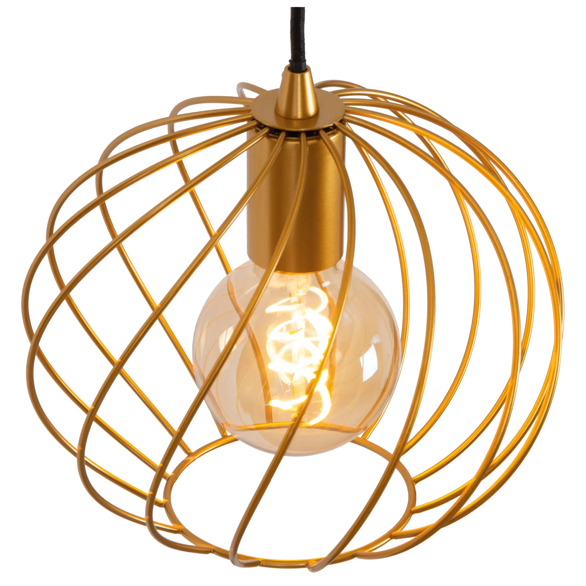 DANZA - Hanglamp - Ø 50 cm - 3xE27 - Mat Goud / Messing*Lucide Cheap