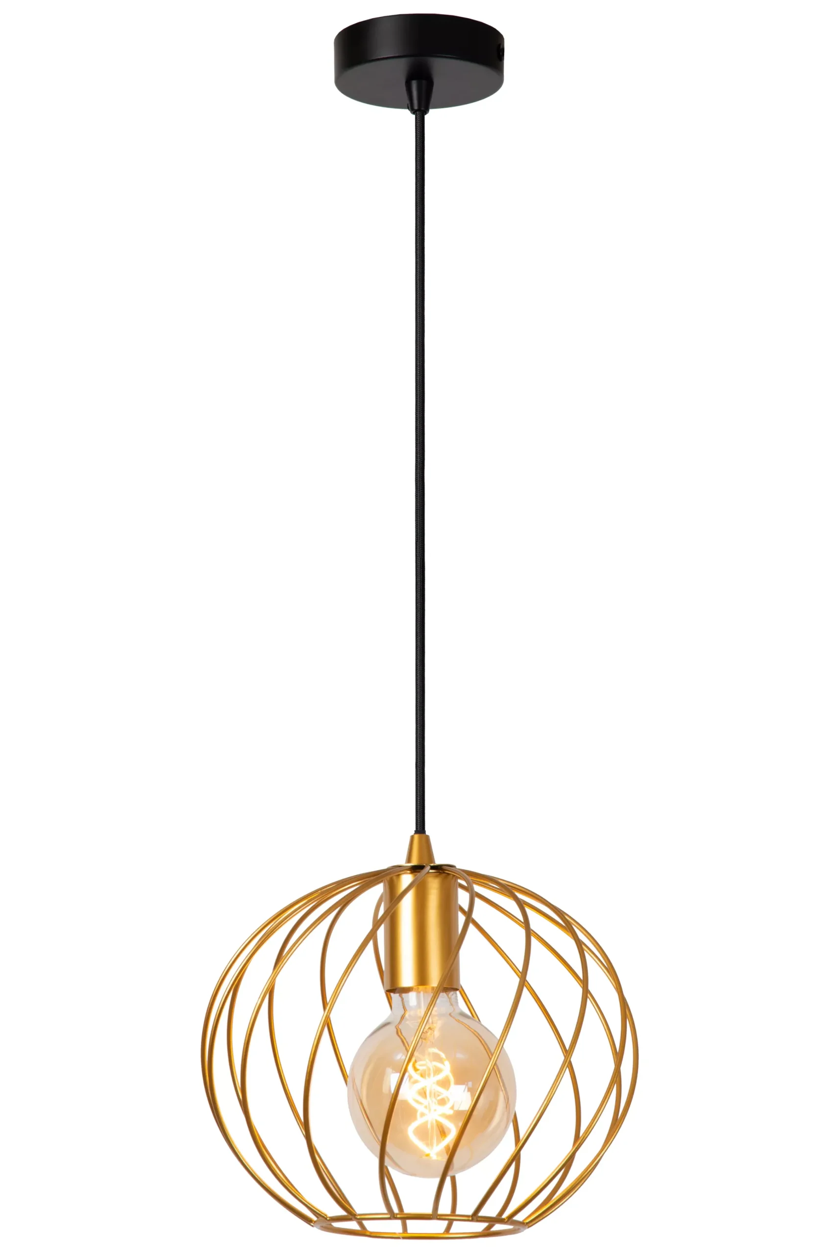 DANZA - Hanglamp - Ø 25 cm - 1xE27 - Mat Goud / Messing*Lucide Flash Sale
