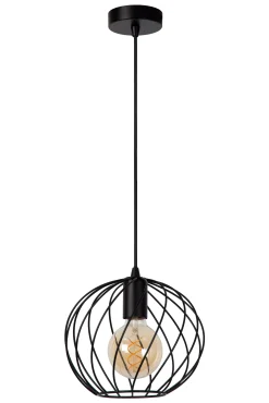 DANZA - Hanglamp - Ø 25 cm - 1xE27 - Zwart*Lucide Discount