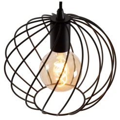 DANZA - Hanglamp - Ø 25 cm - 1xE27 - Zwart*Lucide Discount
