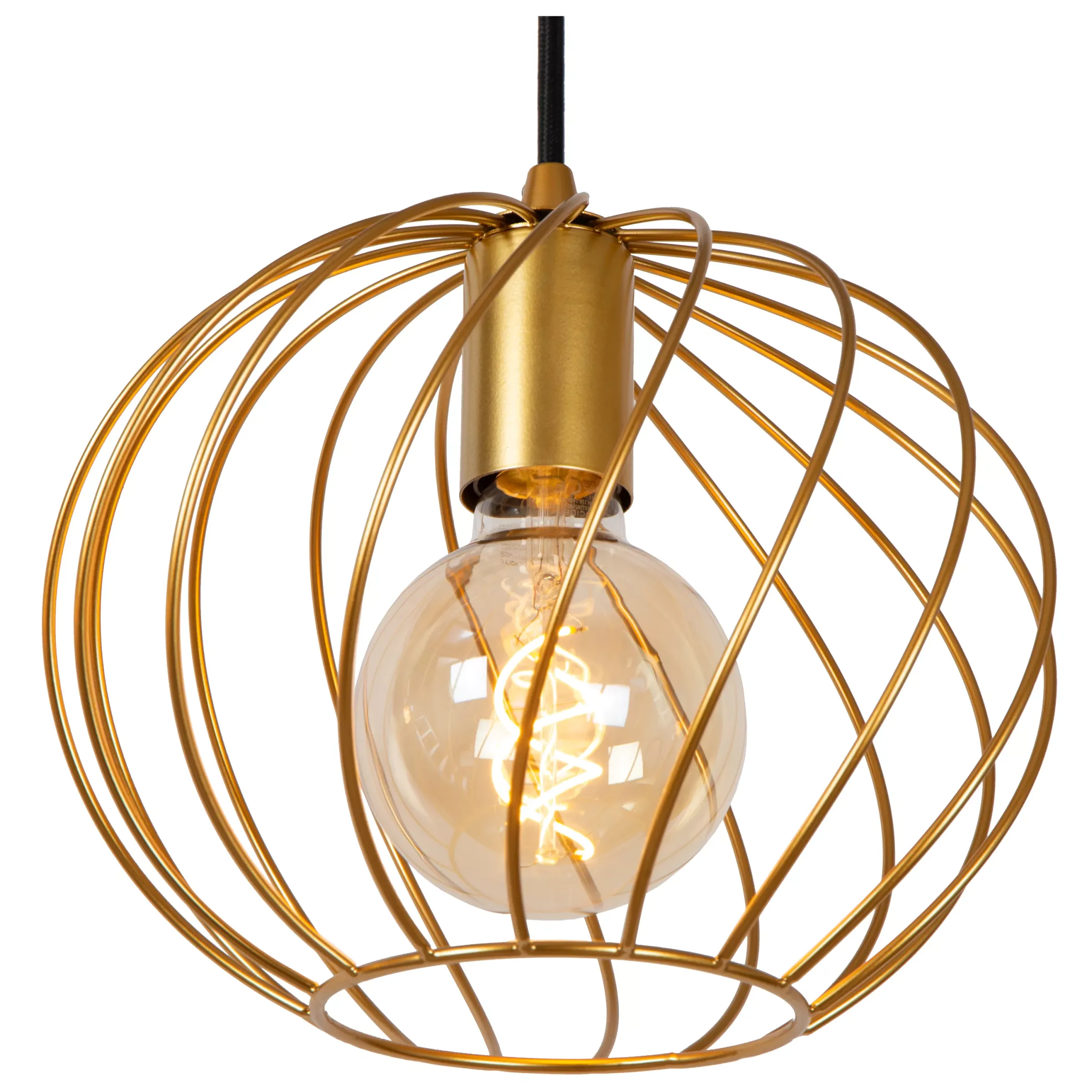 DANZA - Hanglamp - 3xE27 - Mat Goud / Messing*Lucide Best