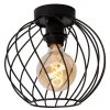 DANZA - Plafonnière - Ø 25 cm - 1xE27 - Zwart*Lucide Outlet
