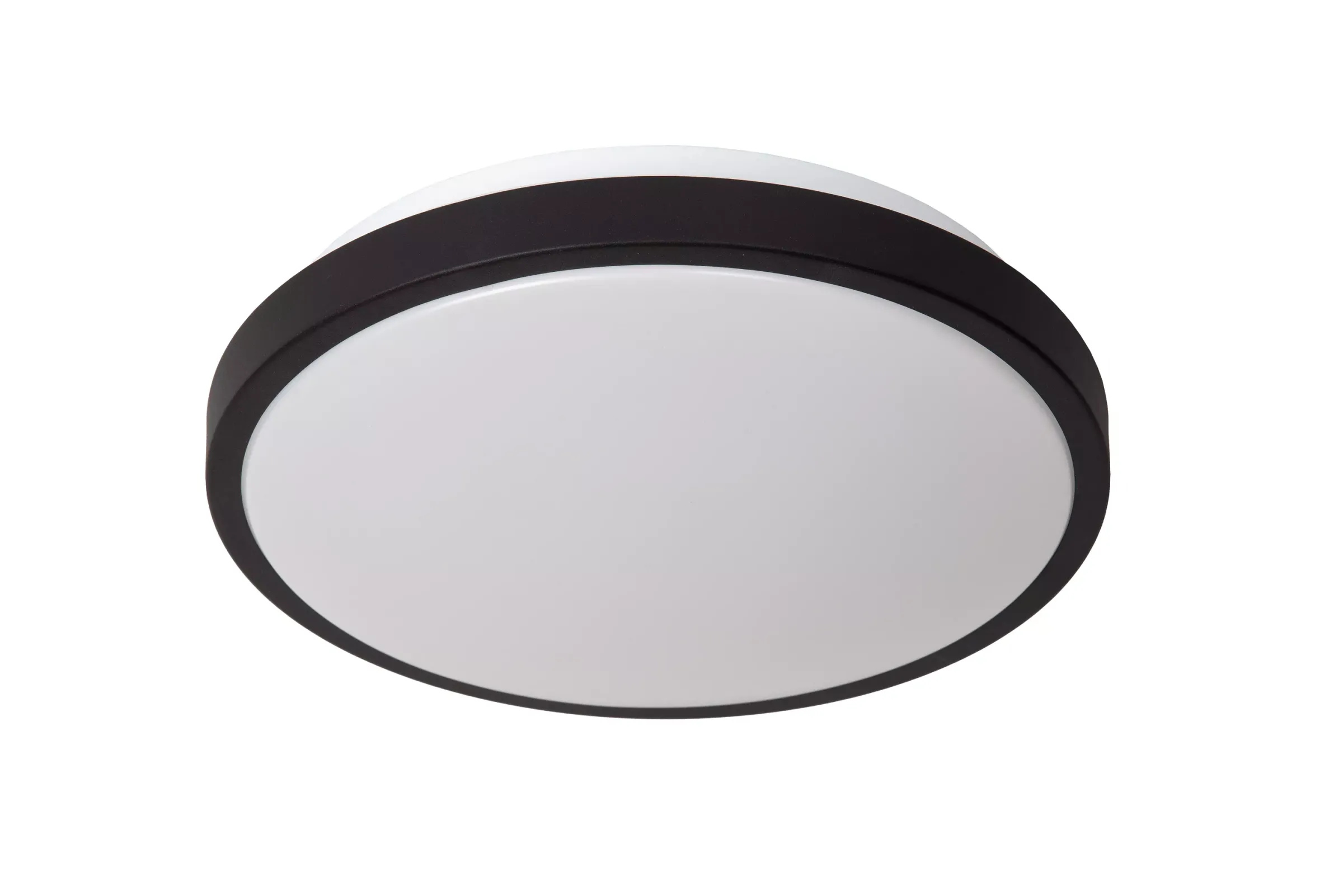 DASHER - Plafonnière Badkamer - Ø 29,3 cm - LED - 1x12W 2700K - IP44 - Beweging & dag/nacht sensor - Zwart*Lucide Clearance