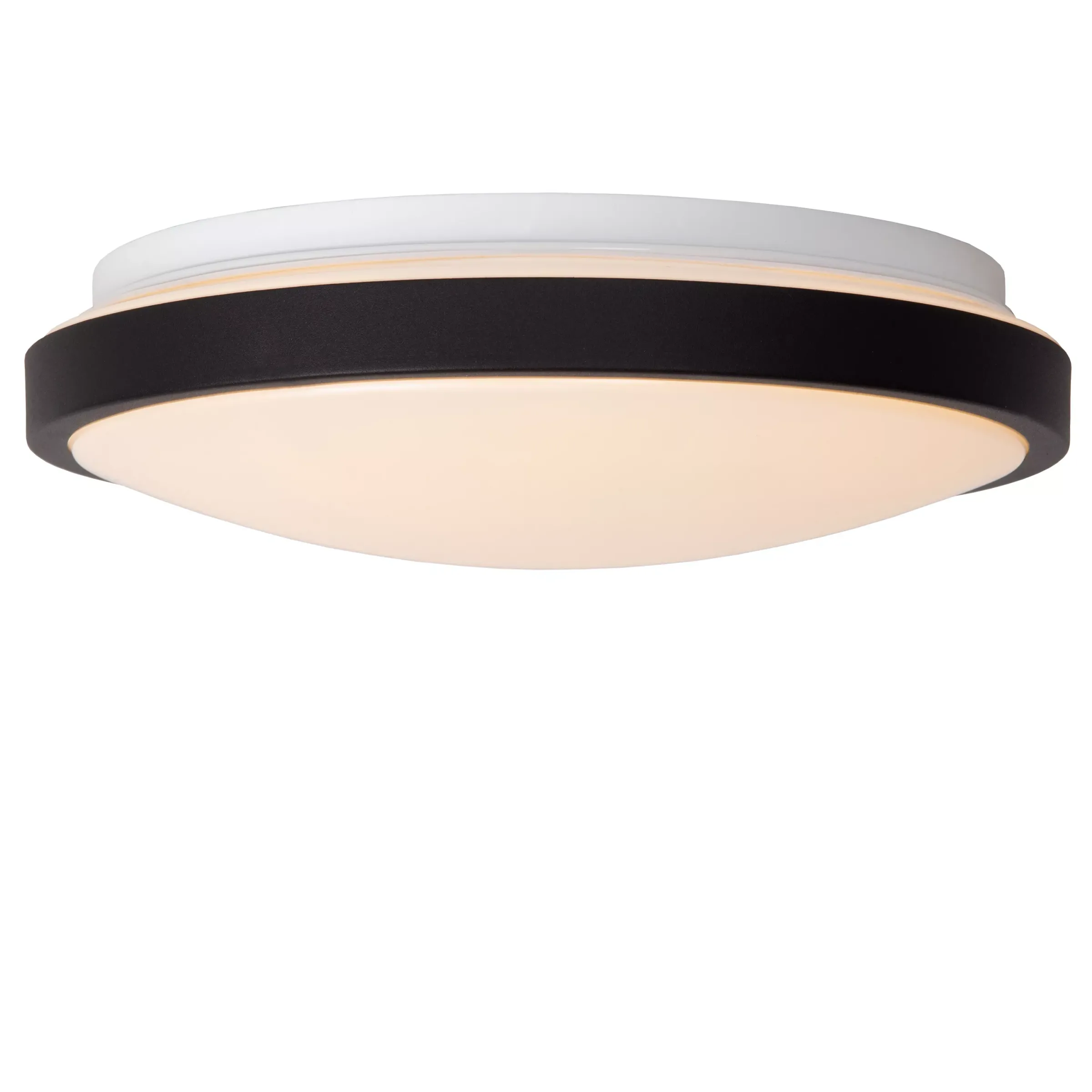 DASHER - Plafonnière Badkamer - Ø 29,3 cm - LED - 1x12W 2700K - IP44 - Beweging & dag/nacht sensor - Zwart*Lucide Clearance