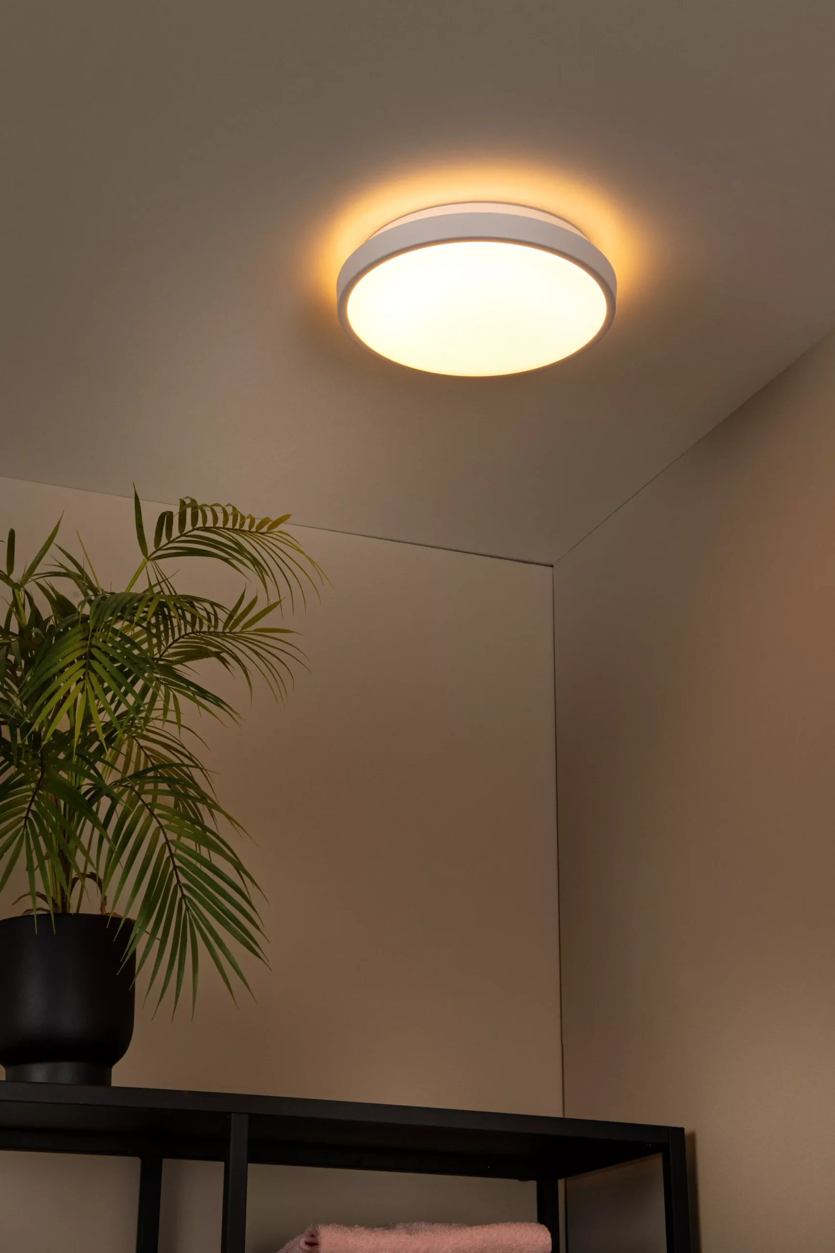 DASHER - Plafonnière Badkamer - Ø 29,3 cm - LED - 1x12W 2700K - IP44 - Beweging & dag/nacht sensor - Wit*Lucide Best Sale