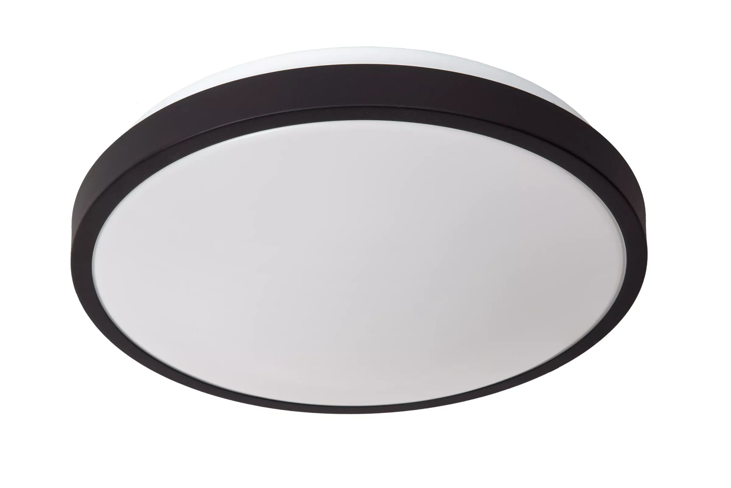 DASHER - Plafonnière Badkamer - Ø 34,8 cm - LED - 1x18W 2700K - IP44 - Beweging & dag/nacht sensor - Zwart*Lucide Store