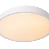DASHER - Plafonnière Badkamer - Ø 34,8 cm - LED - 1x18W 2700K - IP44 - Beweging & dag/nacht sensor - Wit*Lucide Cheap