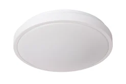 DASHER - Plafonnière Badkamer - Ø 34,8 cm - LED - 1x18W 2700K - IP44 - Beweging & dag/nacht sensor - Wit*Lucide Cheap