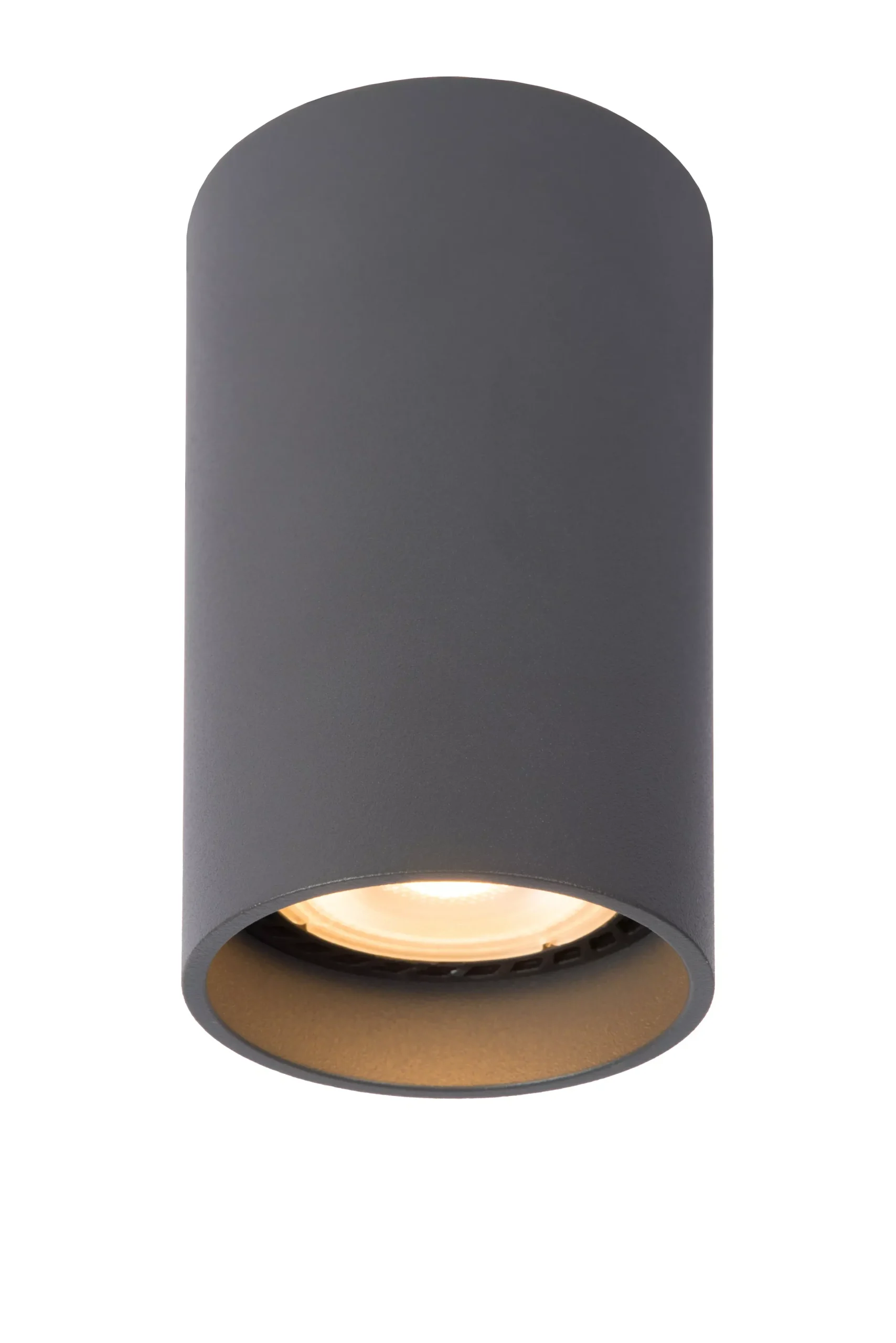 DELTO - Plafondspot - Ø 5,5 cm - LED Dim to warm - GU10 - 1x5W 2200K/3000K - Grijs*Lucide Hot