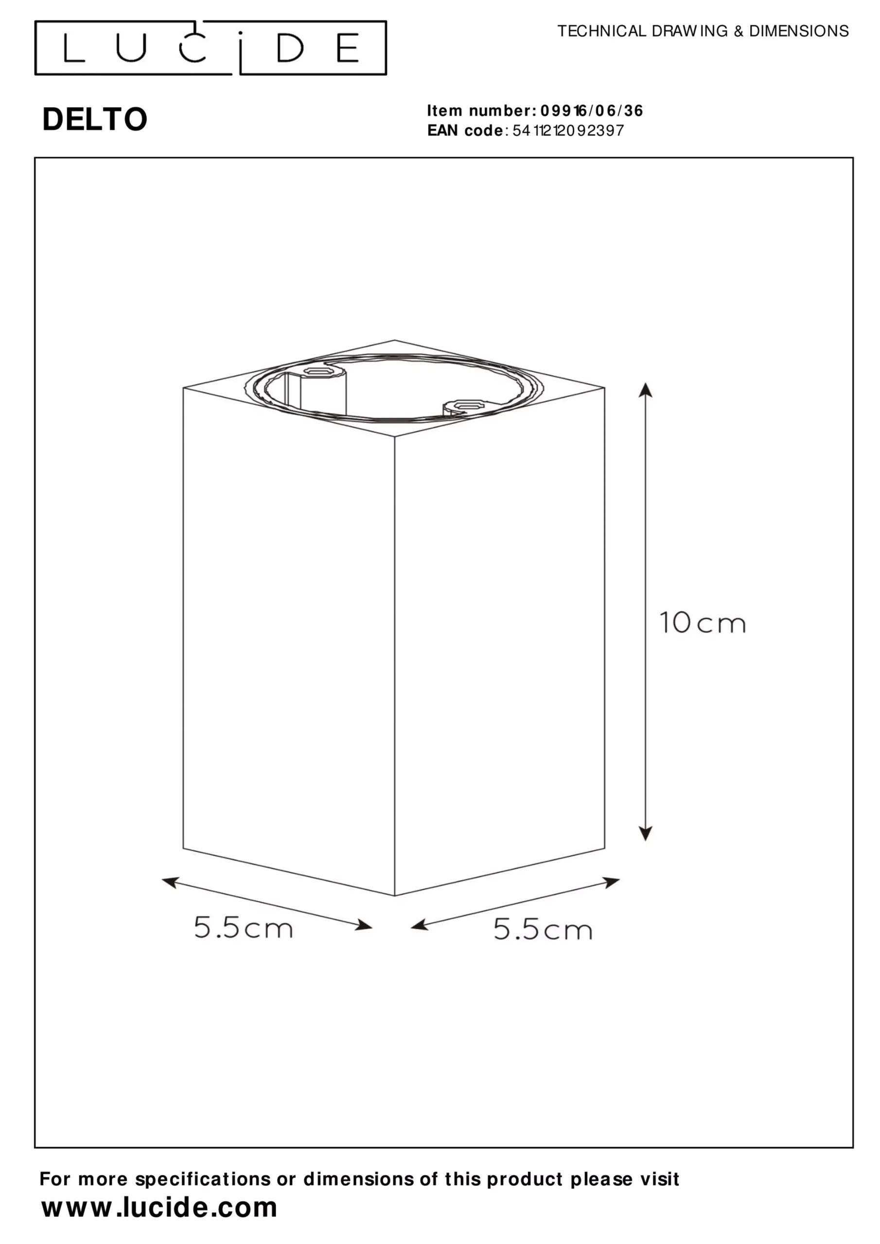 DELTO - Plafondspot - LED Dim to warm - GU10 - 1x5W 2200K/3000K - Grijs*Lucide Best Sale