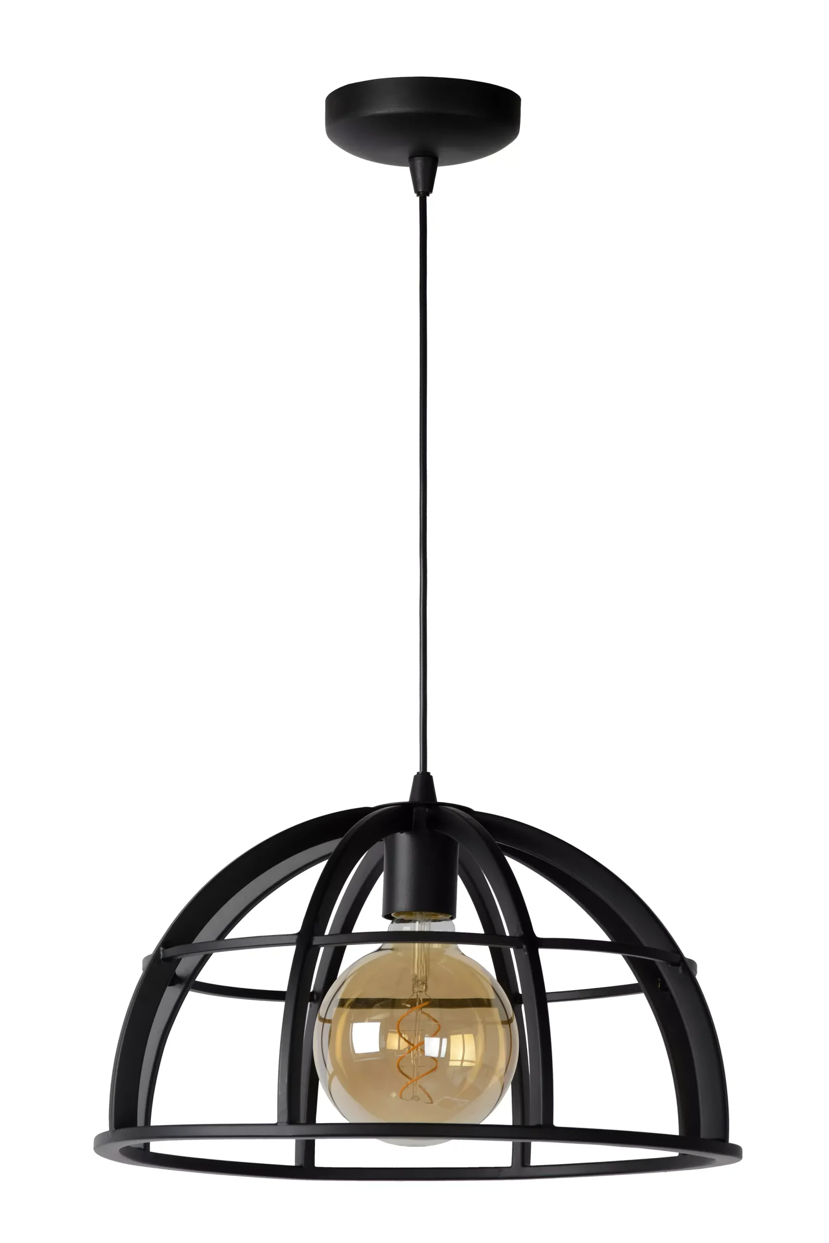 DIKRA - Hanglamp - Ø 40 cm - 1xE27 - Zwart*Lucide Shop